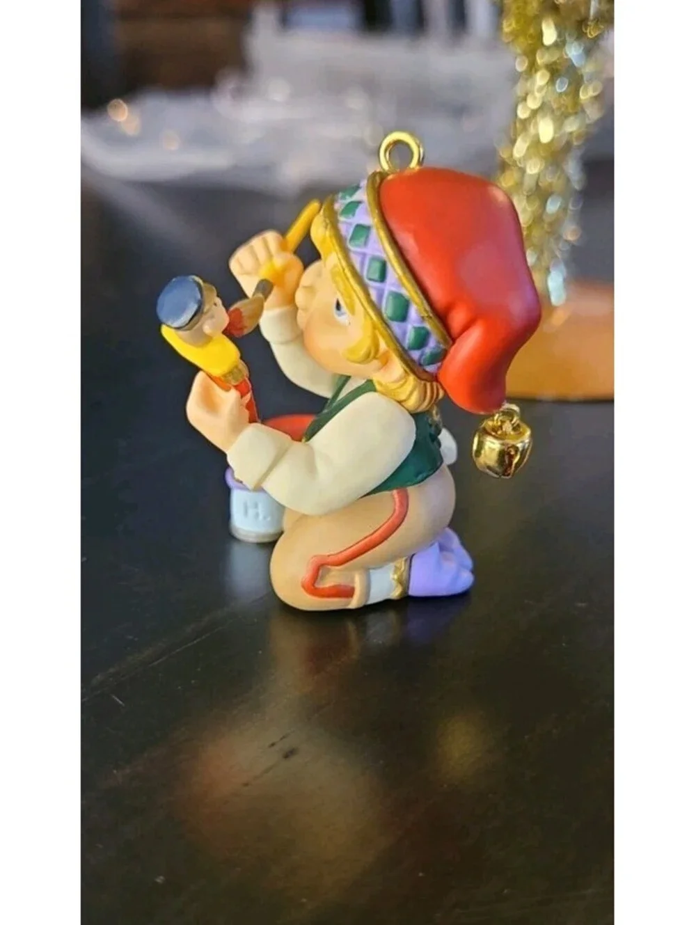 1999 Hallmark Membership Arctic Artist Christmas Ornament Elf Painting